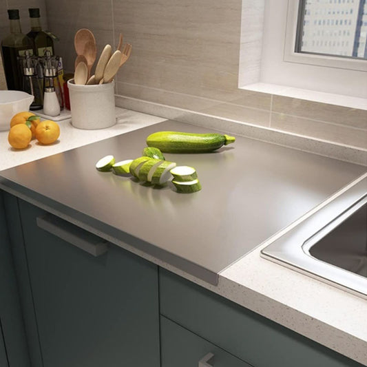 Premium Stainless Steel Cutting Board | Large Anti-Slip Kitchen Chopping Board